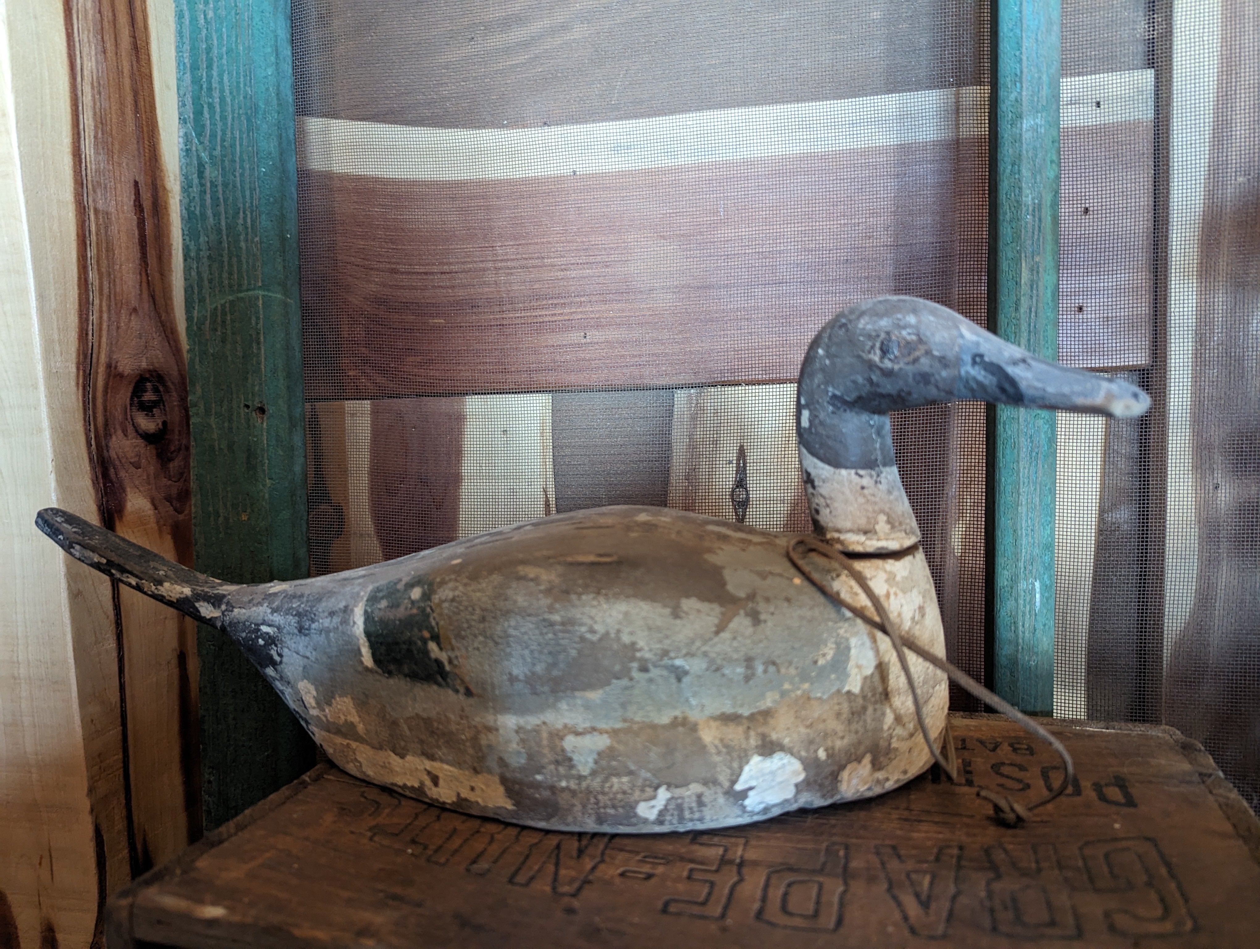 Antique Pintail Decoy – Rustic Duck Lake Art