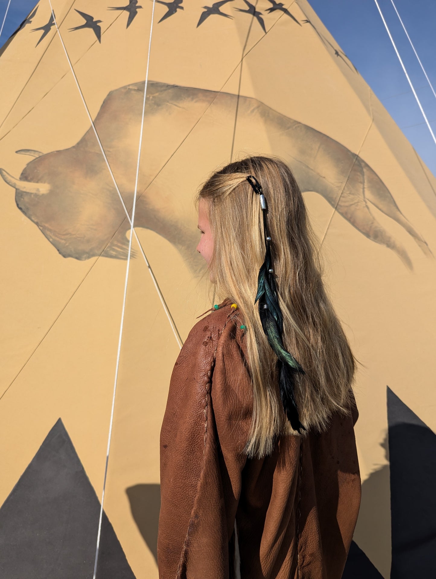 Indian Hair Feathers - Black