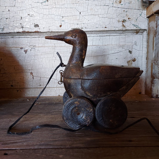 Antique Duck pull toy