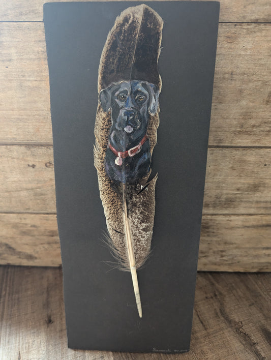 Good Dog: Black Lab Feather