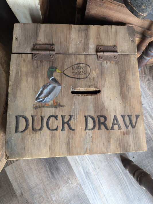 Lucky Duck Draw Wooden Box